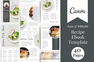 SALE! Recipe Book Template