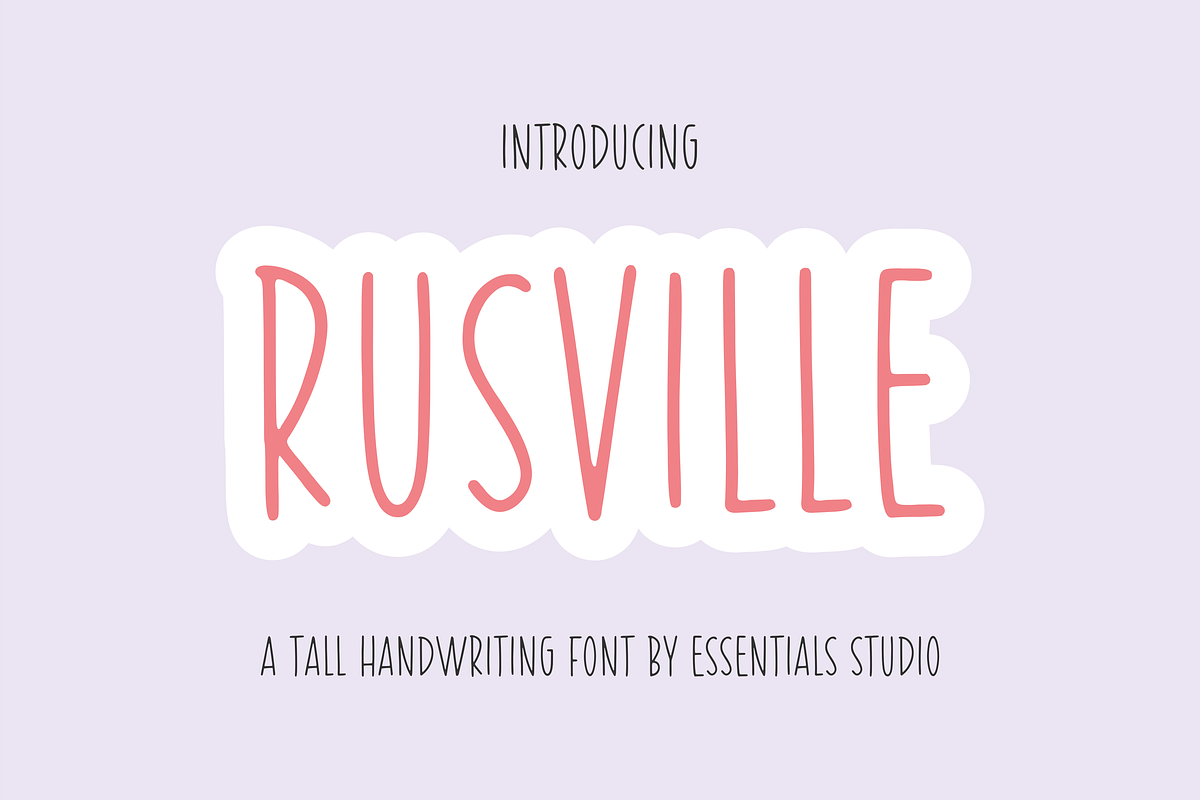 RUSVILLE, a Font by Essentials Studio (Photo 1 of 8)