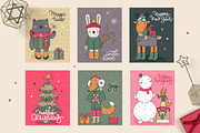 Vector Christmas Animals, an Animal Illustration by Molly art (Thumbnail 3 of 9)