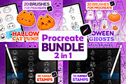 Procreate Halloween Bundle Brushes, a Brush Add-On by InkPrintsTattoo (Thumbnail 1 of 6)