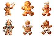 Cute Christmas Gingerbread Man, an Illustration by Design Market (Thumbnail 2 of 3)