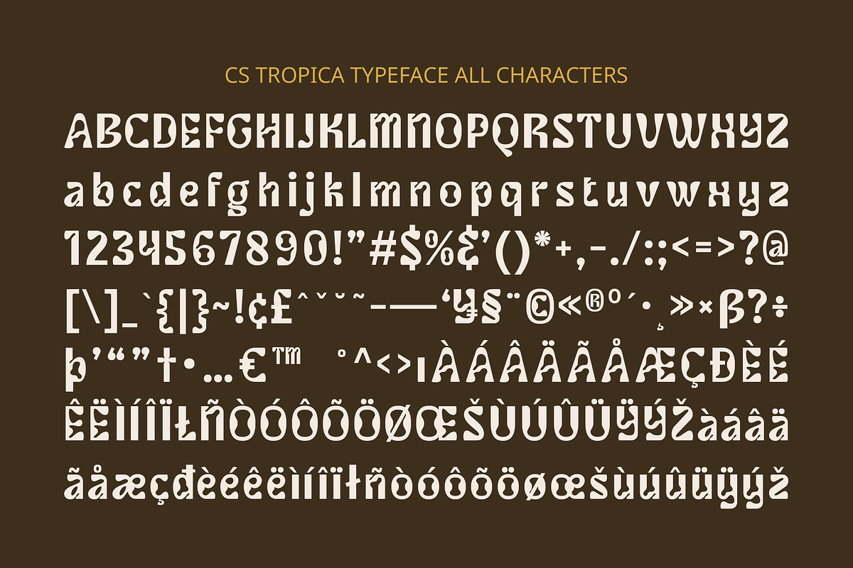 CS Tropica – Psychedelic Font, a Sans Serif Font by Craft Supply Co. (Photo 8 of 8)