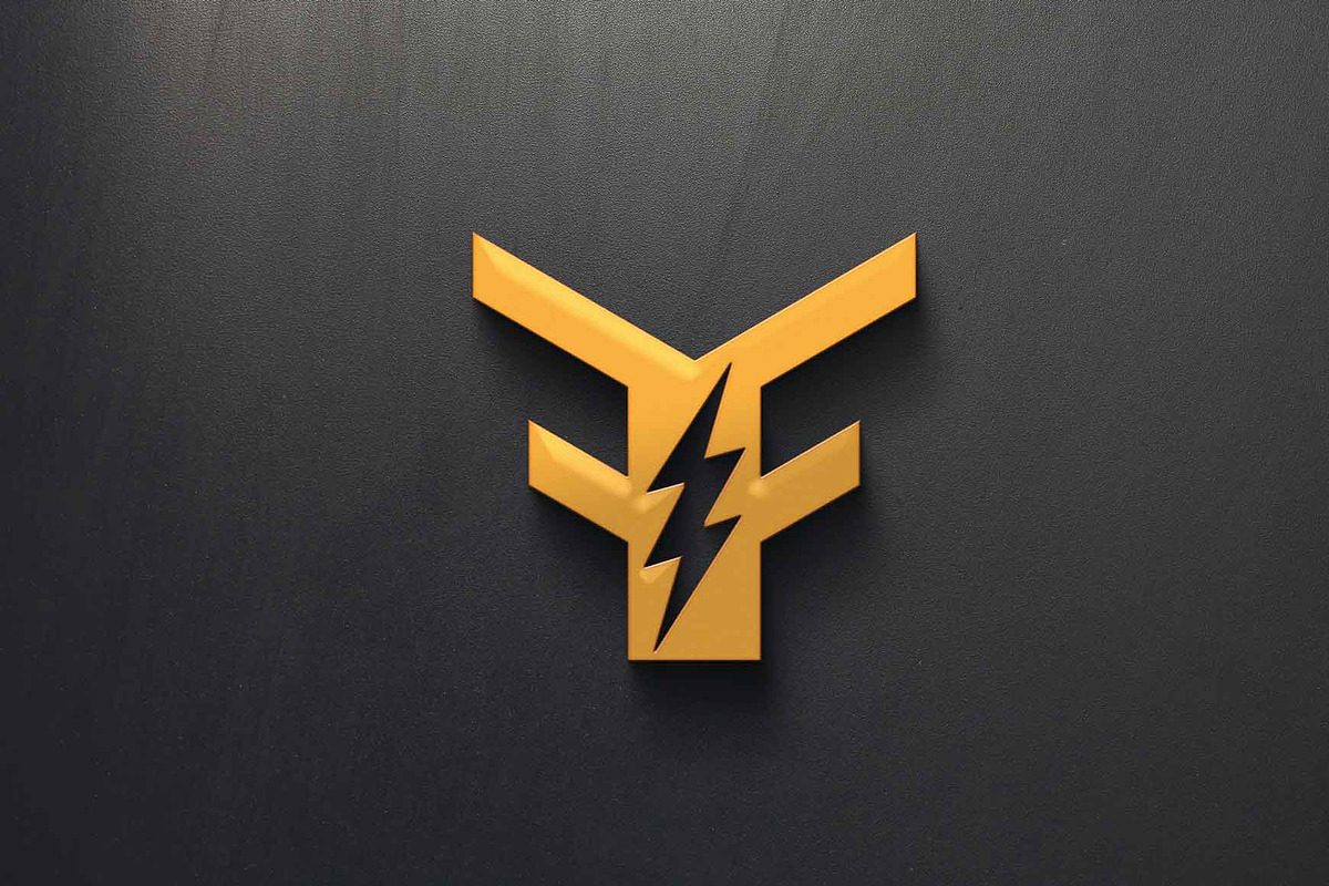 Alphabet letter F, FF, with flash ve, a Branding & Logo Template by art_creater (Photo 1 of 2)