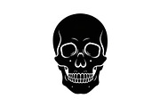 Skull & Crossbones Silhouette Vector, an Illustration by jahid234 (Thumbnail 23 of 51)