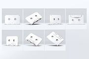 Cassette Tape Mock-Up, a Product Mockup by Se٧enStudio (Thumbnail 2 of 8)