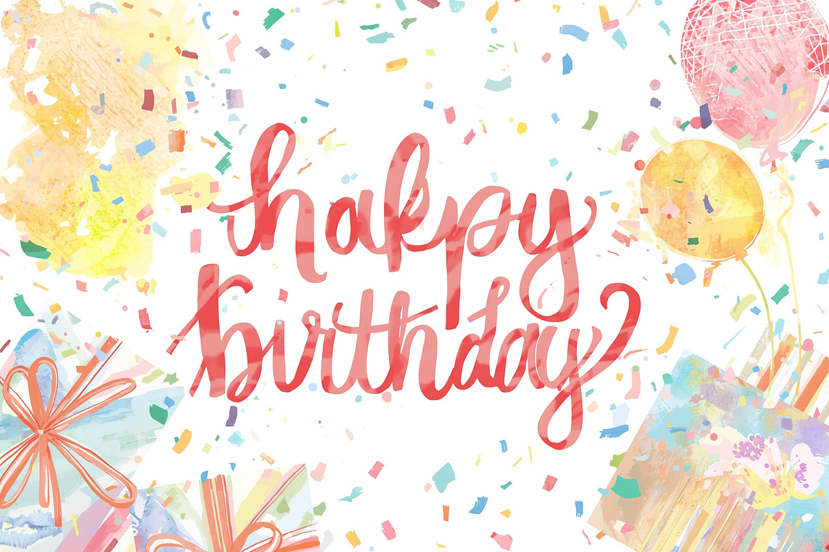 watercolor birthday Cakes Party, a Graphic by Creativeshirt (Photo 6 of 14)