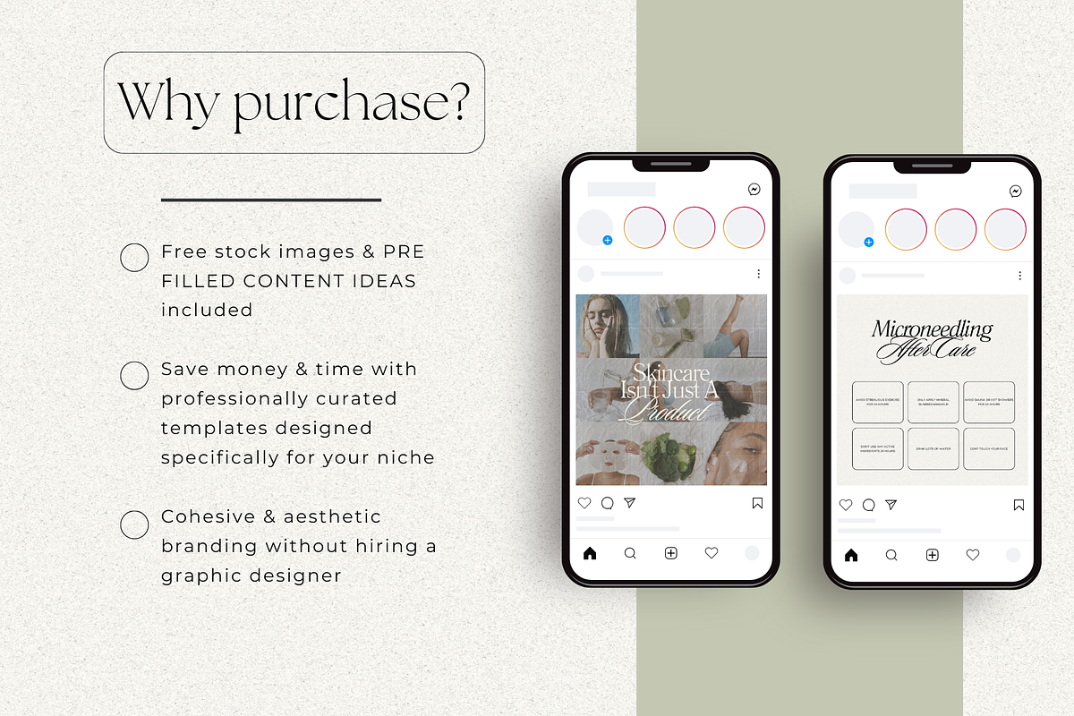 Esthetician Instagram Bundle, a Social Media Template by digitaldispositions (Photo 9 of 10)