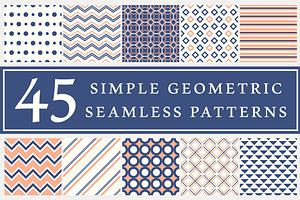 45 Geometric Seamless Patterns