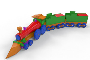 Wooden Train Toy