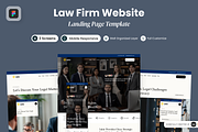 Jubir - Law Firm Website, a Landing Page Template by SLAB! Design (Thumbnail 1 of 5)