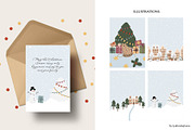Christmas Winter City Illustrations, a Seasonal Illustration by LyubovZaytseva (Thumbnail 3 of 11)