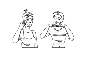 transformation acne before after, a Person Illustration by pikepicture