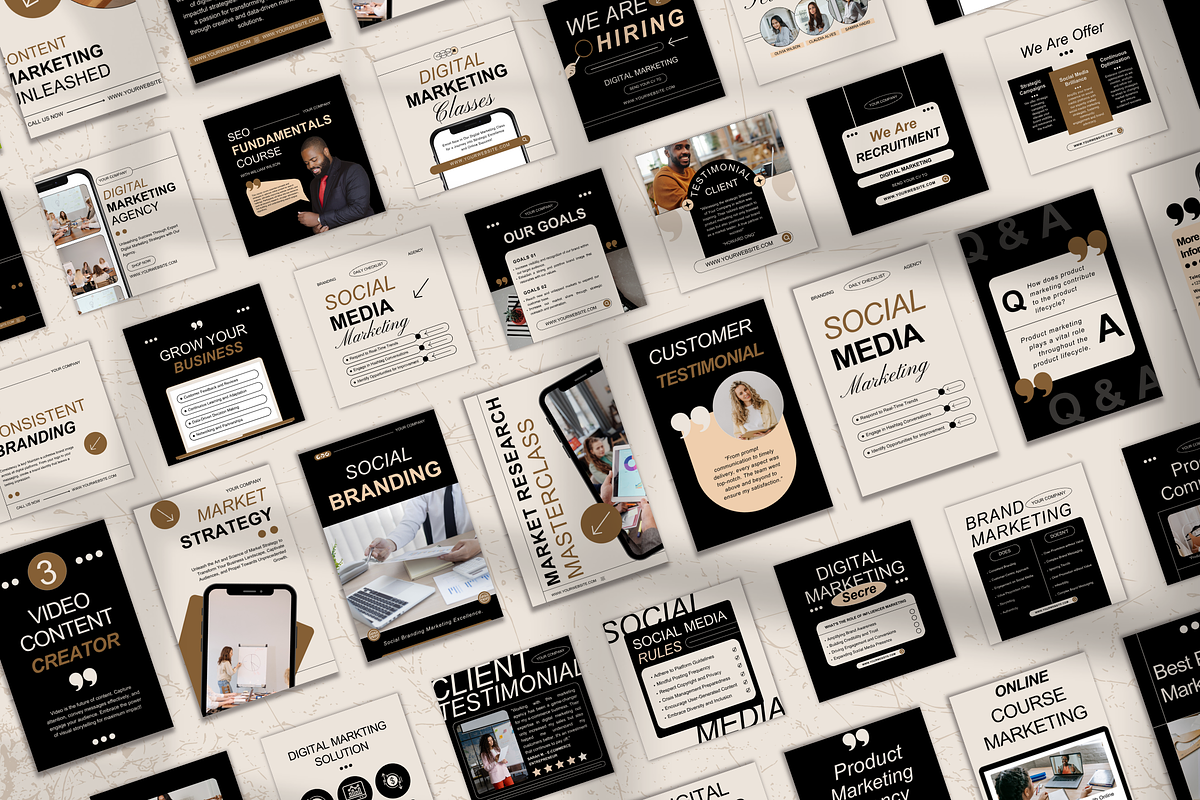 120 Simple Marketing Instagram Canva, a Social Media Template by Branding Victory STD (Photo 4 of 10)