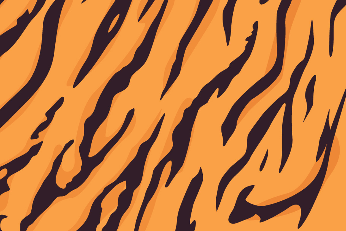 Natural Orange Tiger Animal Pattern, a Background Graphic by Black White Mouse Design (Photo 3 of 3)