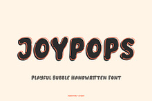 Joypops - Handwritten Bubble Font