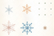 Holiday Snowflake Pattern Clipart, an Illustration by CrexoraLab (Thumbnail 3 of 5)