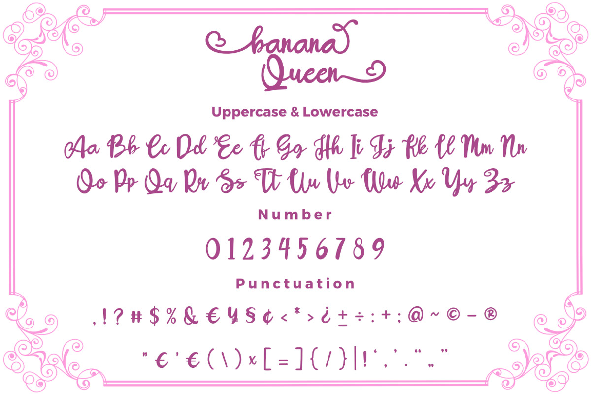 Banana Queen a Sweet Script Font, a Script Font by Bayuktx (Photo 6 of 10)
