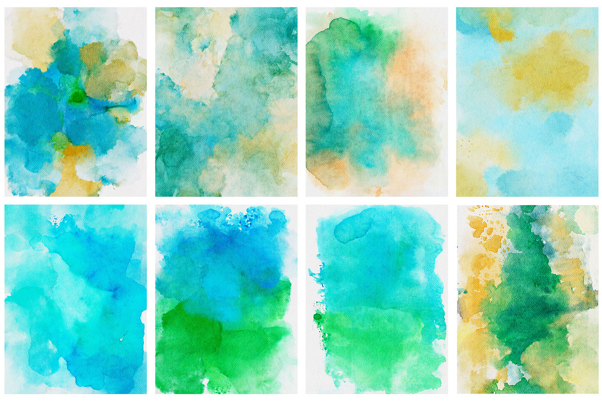Hand drawn watercolor backgrounds, a Texture Graphic by Deveze Art & Co (Photo 6 of 13)