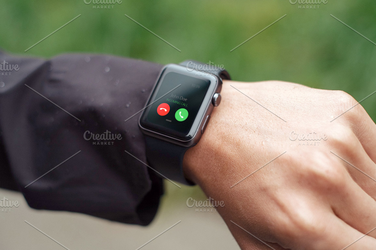 Smartwatch Mockups Bundle v1, a Wearable Device Mockup by Abstract Background (Photo 5 of 12)