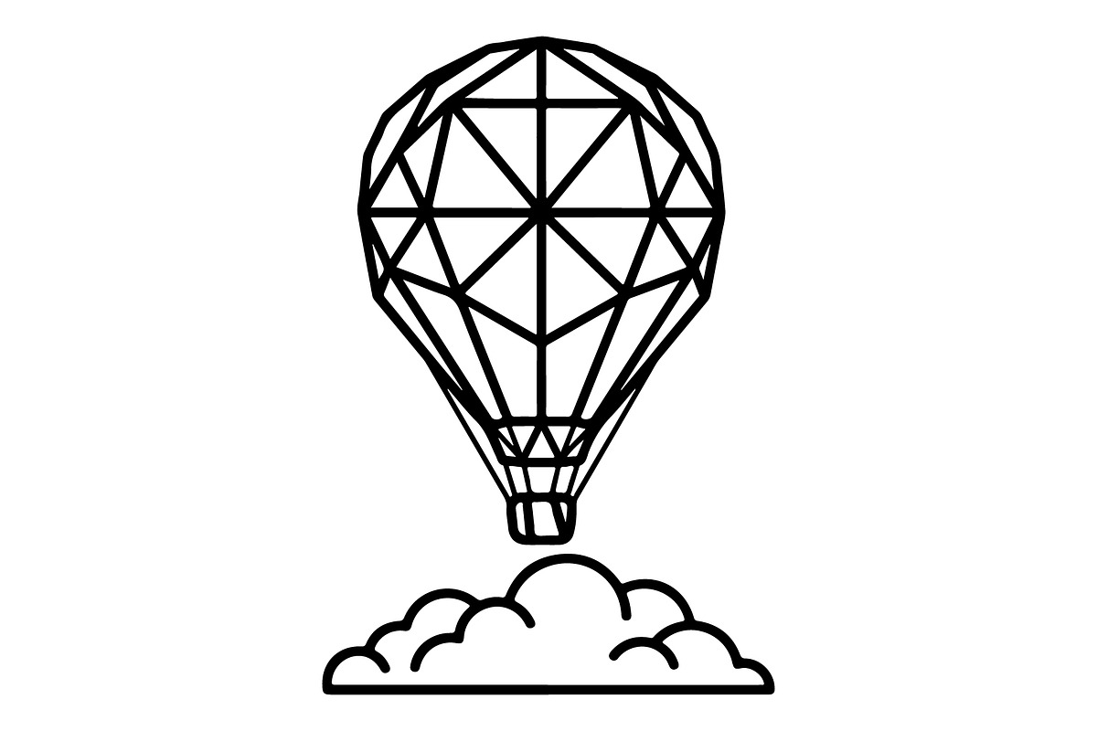 Hot Air Balloon Silhouette Bundle, an Object Illustration by Gaye Art (Photo 27 of 31)