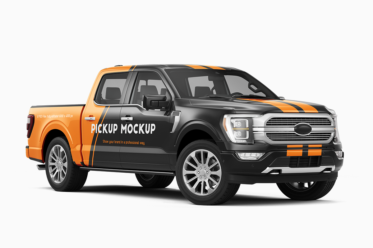 Pickup Truck Mockup 10, a Product Mockup by Mockupix (Photo 6 of 12)