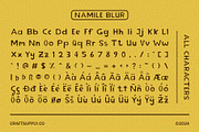 Namile Blur, a Sans Serif Font by Craft Supply Co. (Thumbnail 8 of 8)