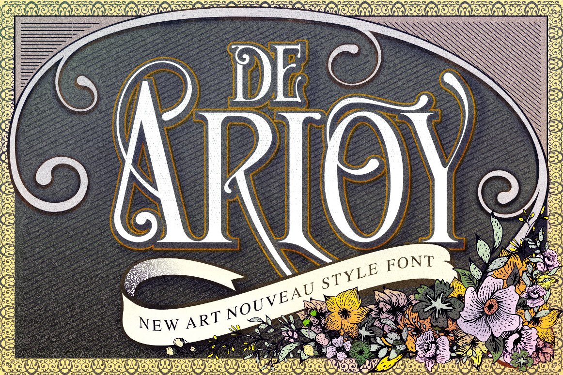 De Arloy | Art Nouveau Style Serif by Storictype | Creative Market