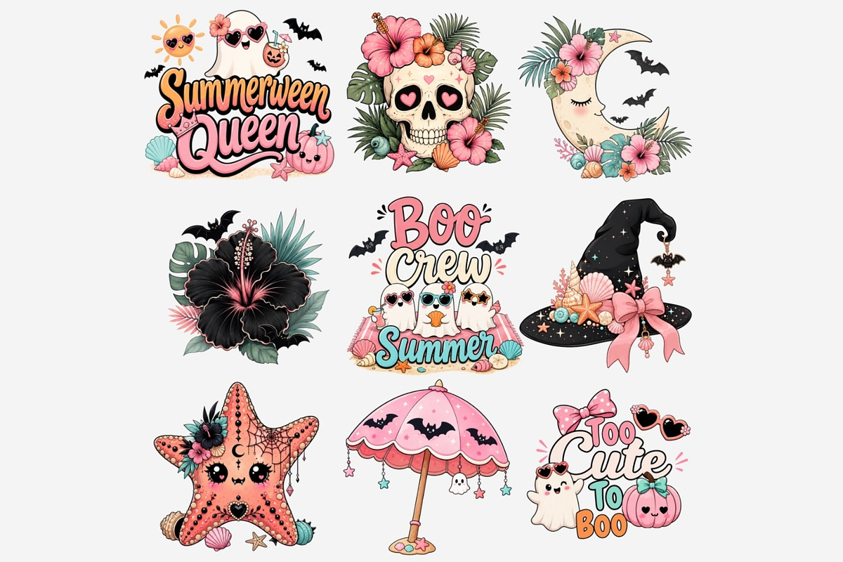 Summerween Clipart PNG Bundle, a Seasonal Illustration by Tanya Kart (Photo 11 of 13)