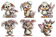 Easter Bunny Chick Clipart, an Illustration by Daily.Designs (Thumbnail 4 of 8)