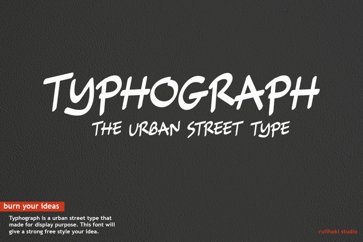 Typhograph, a Slab Serif Font by rulihoki studio (Photo 1 of 7)