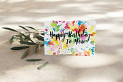 spring and summer birthday card, a Card Template by TurquoiseDesign (Thumbnail 1 of 4)