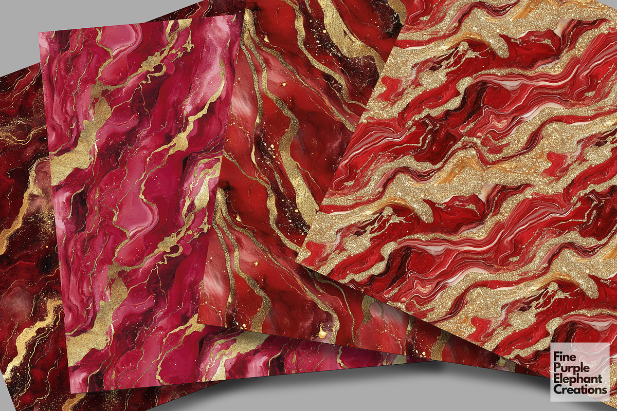 Red Marble Texture Granite Stone, a Pattern Graphic by Fine Purple Elephant (Photo 3 of 5)