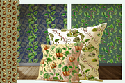 KIWI PATTERNS, botanical watercolor, a Decorative Illustration by EL_SUHOVA (Thumbnail 5 of 13)