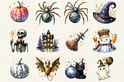 Happy New Year Halloween Clipart, an Illustration by DreamCafeArt (Thumbnail 3 of 8)