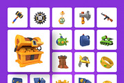 3D Game Assets Icons, an Emoji Icon by Vectors Market (Thumbnail 9 of 10)