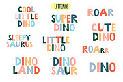 Cute Dinosaurs clipart set., an Animal Illustration by Kira Konoshenko (Thumbnail 8 of 12)