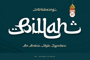 Billah - An Arabic Style Typeface, a Handwritten Font by Afkari Studio (Thumbnail 1 of 13)
