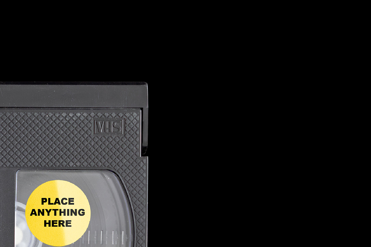 VHS Cassette Vintage Old Mockup, a Product Mockup by TuomoDesign (Photo 3 of 3)