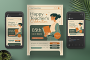 World Teacher's Day Flyer Template, a Flyer Template by Annora Studio (Thumbnail 3 of 4)