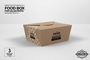 Salad Food Box Packaging Mockup, a Packaging Mockup by INCDesign (Thumbnail 4 of 6)