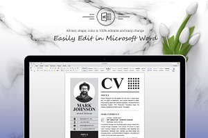 Black & White Minimal Resume / CV