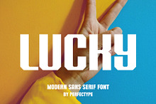 Lucky Modern Sans Serif Font