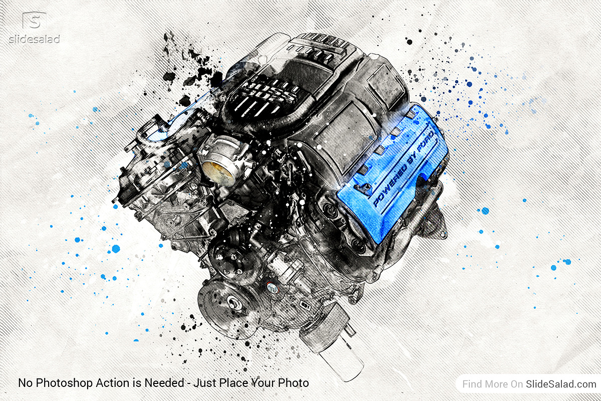 Tech Sketch Art Photoshop Mock-ups, an Action Add-On by SlideSalad (Photo 6 of 27)