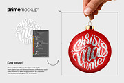Hand Holding Christmas Ball Mockup, a Product Mockup by PrimeMockup (Thumbnail 2 of 10)