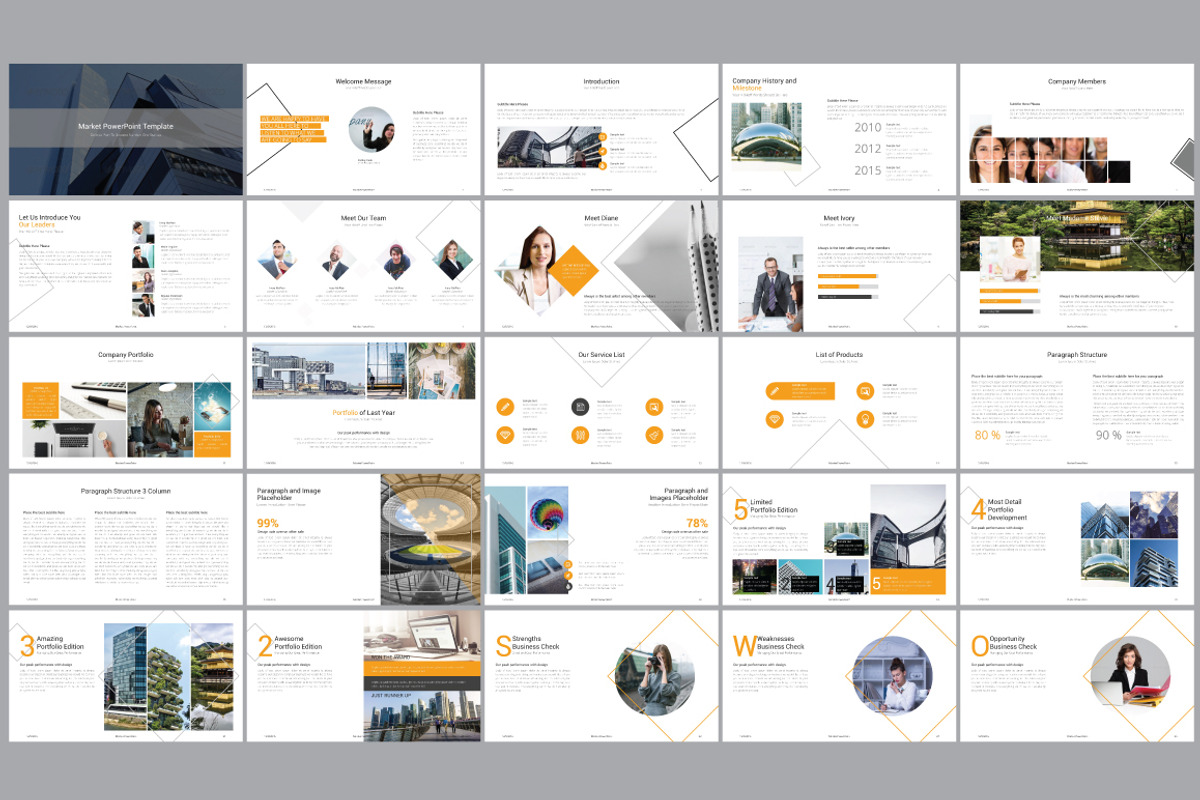 Market Powerpoint Template, a Presentation Template by GreenDesign (Photo 1 of 5)