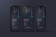 Dark iPhone 14 Pro Mockup Set, an iPhone Mockup by Deeplab (Thumbnail 12 of 15)