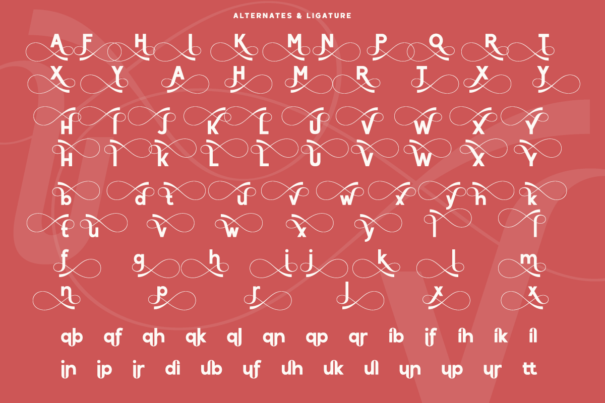 Xerihal - Geometric Swash Font, a Sans Serif Font by RagamKata (Photo 9 of 10)