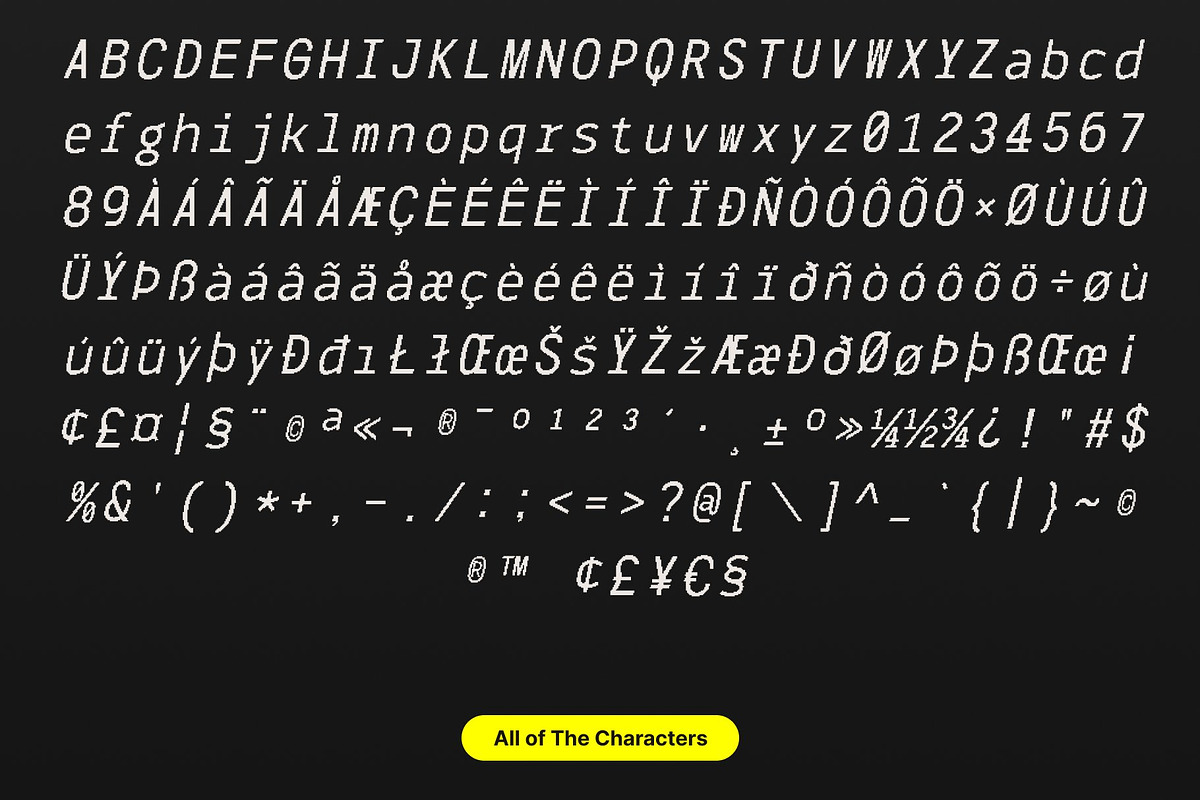CS Genio Mono Pixel, a Sans Serif Font by Craft Supply Co. (Photo 8 of 8)