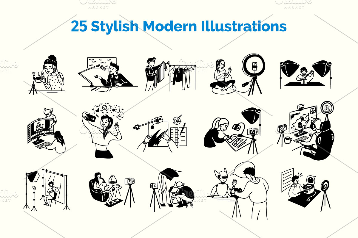 Content Creation Scenes Illustration, an Object Graphic by 35lab (Photo 5 of 7)