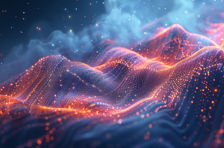 Abstract Red and Orange Wave, a Background Photo by ImageMir